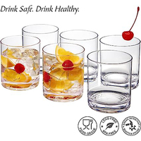 Vente en gros 12oz 16oz tasse à eau en verre de fête de whisky propre rechargeable de luxe avec logo personnalisé