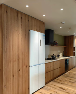 Ancienne porte d'armoire en placage de chêne cicatriciel-noyau multicouche, texture en <span class=keywords><strong>bois</strong></span> massif, armoire de cuisine haut de gamme vente directe d'usine - Product Image 5