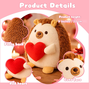 Adorable Peluche de Erizo Abrazable de 9 Pulgadas, Ultra Suave, <span class=keywords><strong>para</strong></span> Sanar el Corazón, Ideal <span class=keywords><strong>para</strong></span> el Día de San Valentín - Product Image 3