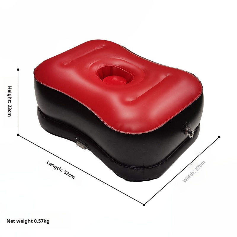 สีแดงพร้อมปั๊มแบบกดมือ