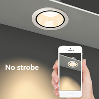 Luz LED Empotrada de Espectro Completo de 7W con Caja de Conexiones, Regulable por Triac, 2700-6500K, Controlada por Interruptor de Pared, ETL 120-347V