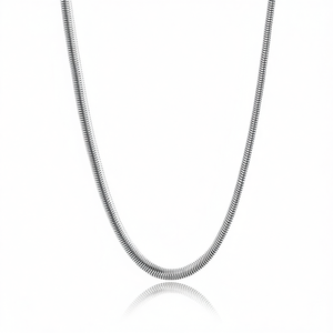 Collier chaîne serpent Amy Amy en argent 925, style classique pour femme, à porter au quotidien - Product Image 1