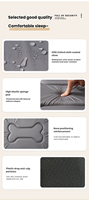Lit pour animaux de compagnie doux et lavable, matelas durable en tissu Oxford, imperméable et confortable pour chiens et chats, salon