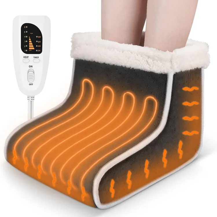 Manufacturer Well Made Electric Heating Winter Electric Foot Warmer USB Powered Heated Boots Heating Shoes