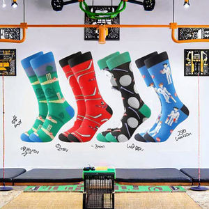 Calcetines Personalizados con Logotipo Colorido y Divertido para Hombre y Mujer, Calcetines de Algodón Tejido con <span class=keywords><strong>Dibujos</strong></span> <span class=keywords><strong>Animados</strong></span> - Product Image 2