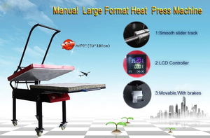 Pressa a Caldo Grande Formato 80cm <span class=keywords><strong>X</strong></span> 100cm Manuale con Riscaldamento Superiore e Inferiore Ampio - Product Image 6