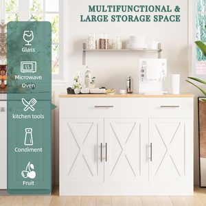 Cross-border solid wood kitchen cabinets, home minimalist style storage cabinets, multi-functional, high-value, versatile - Product Image 2