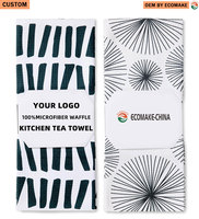 Serviettes de cuisine en microfibre ultra absorbantes et écologiques, séchage rapide, réutilisables, sans peluches, tissées