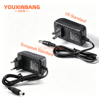 Adaptateur secteur 12V 1A, chargeur AC/DC, cordon d'alimentation à trou rond compatible avec routeur WiFi, décodeur TV, bande lumineuse LED