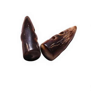 Bouton à boucle en corne naturelle polie écologique personnalisé, fermoir en corne de buffle de qualité supérieure pour vêtements, cuir et artisanat - Product Image 4