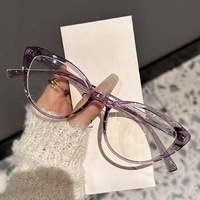 85010 Lunettes de mode classiques œil-de-chat anti-lumière bleue TR90, lunettes de luxe universelles pour femmes, Gafas Que Bloquean La Luz Azul