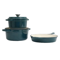 Olla y Sartén de Hierro Fundido Esmaltado Personalizables de Fábrica, Utensilios de Cocina