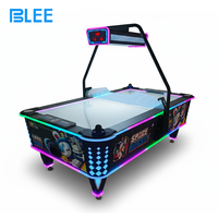 Table de hockey d'espace pour deux joueurs, machine de jeu d'arcade à pièces, équipement de divertissement intérieur à vendre