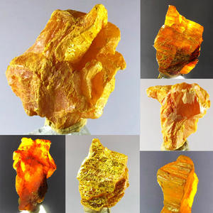 Cristal de Orpiment Natural al por Mayor, Espécimen Mineral Transparente de Color Amarillo, Variaciones de Color Vibrante Naranja Dorado-Marrón - Product Image 3