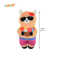 Jouet en peluche pour chien Famipet, nouveau design d'été, motif alpaga mignon, doux, à effet froissé et couineur