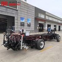 Chasis de autobús de motor trasero de alta calidad para autobús urbano y autocar, marco de acero robusto con tren motriz confiable