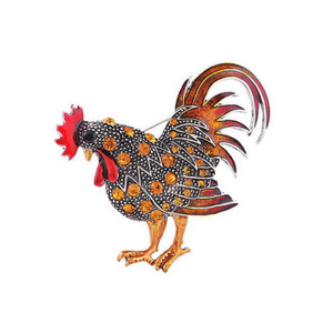 Broches de Animales de Aleación Hechos a Mano, Modernos y Versátiles, Broches de Gallo Coloridos - Product Image 2