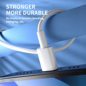 สายชาร์จโทรศัพท์มือถือแบบพกพา PD27w หัว <span class=keywords><strong>USB</strong></span>-C ชาร์จเร็ว สายดาต้า 8 พิน ขายส่ง ความยาว 1 ม. 1.85 ม. ใช้ได้กับ IOS - Product Image 4
