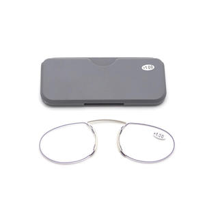 Vente en gros de lunettes de lecture de haute qualité sans monture ultra légères portables mini pocket hommes femmes loupe presbytie pince-nez - Product Image 5