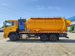 รถดูดสิ่งปฏิกูลแบบฉีดน้ำแรงดันสูง Clw 6x4 ขนาด 20 ลูกบาศก์เมตร 350 แรงม้า พวงมาลัยซ้าย/ขวา สำหรับทำความสะอาดท่อระบายน้ำในเขตเทศบาล - Product Image 5