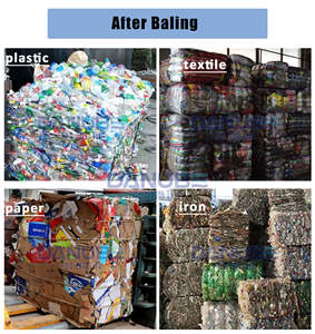 New model horizontal baler hydraulic system compressing and baling <b>waste</b> cardboard boxes and paperboard - Product Image 5