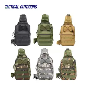 Outdoor Sports Men's Boobs Camouflage Travel Hiking Camping Crossbody Backpack Tactical Chest Sling Shoulder Messenger Bag