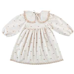 Marchio estivo stampa manica corta fiori Smocked vestito ragazze <span class=keywords><strong>abbigliamento</strong></span> per bambini fatto a mano bambino 0-12 30 anni fabbrica di <span class=keywords><strong>abbigliamento</strong></span> - Product Image 1