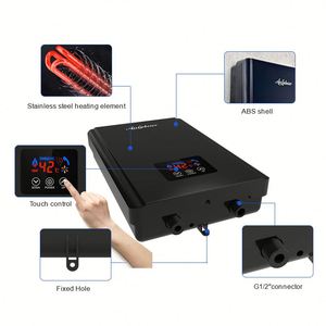 Elemento calentador de agua de suministro directo de fábrica Protección eléctrica contra vuelcos Fregadero de cocina Baño Bajo uso Géiser - Product Image 3