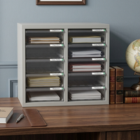 Armoire de classement métallique en gros pour usine, avec tiroirs A4 en plastique transparent multi-compartiments, pour le rangement et le tri de documents d'entreprise