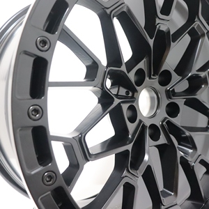 Rines Xywheel Forjados Personalizados con Diseño 827M, Anillo de Bloqueo de Talón Negro Mate para Ford F150, <span class=keywords><strong>JEEP</strong></span> Wrangler, G63, <span class=keywords><strong>Toyota</strong></span> <span class=keywords><strong>Prado</strong></span>, Land Cruiser - Product Image 5