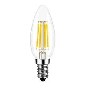 E27 E14 4 5 Watt Indoor Home Clear Amber Led Light Bulbs C35 Led Filament Bulb