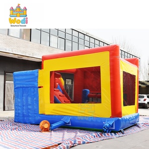 Grand château gonflable commercial <span class=keywords><strong>de</strong></span> 15x15 pieds avec filet <span class=keywords><strong>de</strong></span> sécurité, pour les centres <span class=keywords><strong>de</strong></span> jeux à fort trafic et les parcs d'attractions - Product Image 4