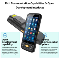 Lecteur-graveur RFID UHF industriel Android HC-700S, scanner de codes-barres 1D 2D, terminal PDA pour l'inventaire des actifs d'entrepôt