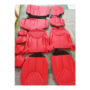 Tam set su geçirmez dikiş elmas işlemeli tasarım deri araba koltuğu kapakları <span class=keywords><strong>jeep</strong></span> wrangler JK için - Product Image 1