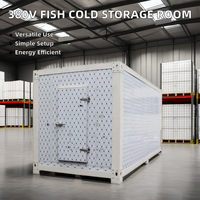 TIBO Medium Large Home Use Full Set Refrigerated 2-Door Container Mobile Small Meat Freezer Cold Room Storage 220V/380V 1 Tahun Garansi