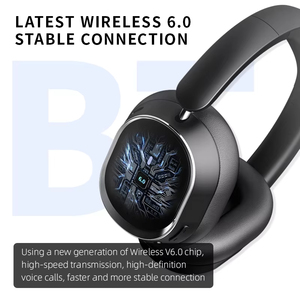 Auriculares Inalámbricos BT6.0 Híbridos con Cancelación de Ruido Activa (ANC), 50H, Audio Espacial 360, Plegables, HiFi Bass, para Juegos, con Micrófono - Product Image 4