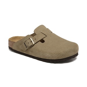 Sabots Boston style Birkenstock pour femmes, <span class=keywords><strong>mules</strong></span> en daim, sandales orthopédiques en liège à semelle souple, prix d'usine, logo personnalisé - Product Image 1