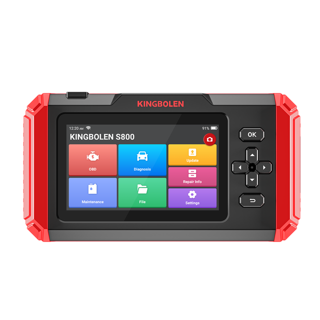 KINGBOLEN S800 Car Diagnostic Tools ABS SRS ECM TCM 4 Systems 15 Resets IMMO DPF Resets Lifetime Free 5 Inch All OBD2 Scanner