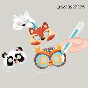 Zg Trẻ Em Giáo Dục Tự Làm Sơn Đồ Chơi Màu Nước Bút 3D Động Vật Mặt Nạ Màu Trò Chơi Vẽ Đồ Chơi Cho Trẻ Em Quà Tặng - Product Image 4