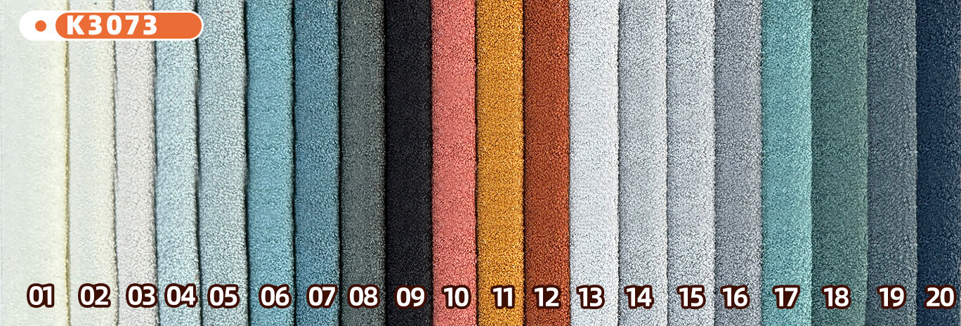 Options de couleurs de tissu disponibles pour votre sélection.