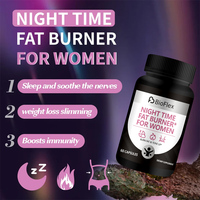 Capsules de brûleur de graisse de régime mince Supplément de perte de poids Nature Fit Capsules de perte de poids Brûleur de graisse de nuit pour le métabolisme des femmes