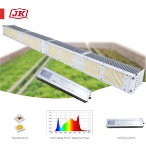 Tiras de luces LED IP65 de aleación de aluminio para cultivo de flores, planta de espectro completo HLTOP03 300W, lámpara de crecimiento de plantas de casa verde para frutas - Product Image 3