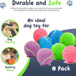 Hot Selling Eco-Friendly Cotton Fashion Mini Pastel Chew Custom Toy Paw Prints <b>Dog</b> Tennis <b>Balls</b> Interactive Custom Logo Custom - Product Image 4