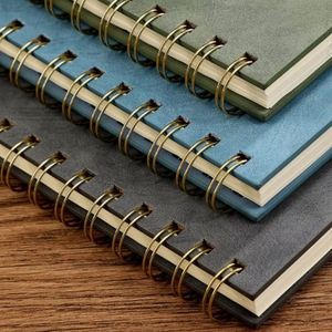 Cuadernos Espirales de Negocios A5 de Cuero PU al por Mayor, Libretas Personalizadas con Logotipo, Bloc de Notas para Escribir, Papelería - Product Image 2