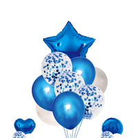 Ensemble de ballons en latex perlé scintillant de 18 pouces, ballons en aluminium pour la rentrée scolaire, décoration de fête de Noël