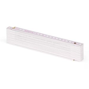 Metrie règle pliante 2m Parfait 10, Blanc, avec joints en acier - Product Image 2