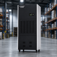Dehumidifier Komersial Listrik 180L/Hari 380V 3500W Layar Digital dengan Fitur Restart Otomatis untuk Bengkel, Ruang Bawah Tanah, Arsip, dan Ruangan