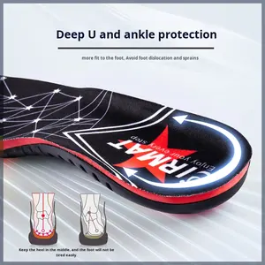 220 + Lbs Pu Plantar Fasciitis tinggi pendukung lengkungan sol sepatu Orthotic sisipan sepatu untuk pria wanita kerja Boot sepatu Insole grosir - Product Image 5