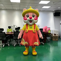 Costume de Mascotte Chat Personnalisé en Peluche pour Adulte, Tenue de Mascotte Chien avec Logo Personnalisé pour Promotion Commerciale et Publicitaire
