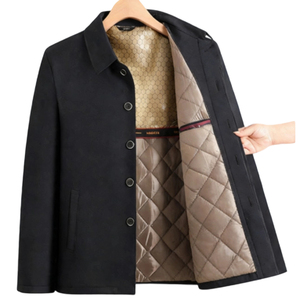Veste matelassée chauffante en graphène pour <span class=keywords><strong>homme</strong></span>, col boutonné/fermeture éclair, veste d'hiver chaude, Sehe Fashion - Product Image 2